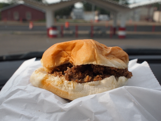 Tastee Inn and Out Loose Meat Sandwich